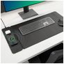 Mobilize PU Leather Desk Mat Draadloze lader Qi Wireless 2 Meter 15W - Zwart