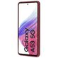 Mobiparts Samsung Galaxy A53 Siliconen Hoesje Backcover - Plum Red