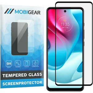 Mobigear Premium Motorola Moto G60s Glazen Screenprotector - Case Friendly - Zwart