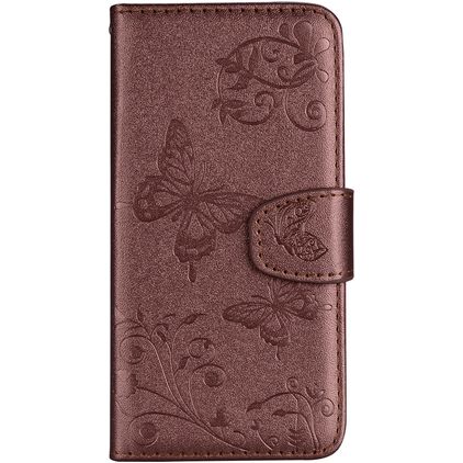 Mobigear Butterfly Xiaomi Mi 8 SE Hoesje Bookcase Portemonnee - Bruin