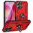 Mobigear Armor Ring iPhone 16 Hoesje Hardcase Backcover Shockproof met Ringhouder - Rood