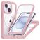 Mobigear Rugged Mag iPhone 15 MagSafe Hoesje Hardcase Backcover Shockproof - Roze