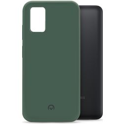 Mobilize Rubber Gelly Samsung Galaxy A03s Hoesje Flexibel TPU Backcover - Matt Green