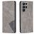 Mobigear Rhombus Slim Samsung Galaxy S23 Ultra Hoesje Bookcase - Grijs