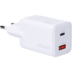 Cygnett Powerplus Dual USB / USB-C Oplader Power Delivery 45W - Wit