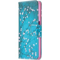 Mobigear Colored Drawing Pattern Wallet Case Plum Blossom Samsung Galaxy A32 5G