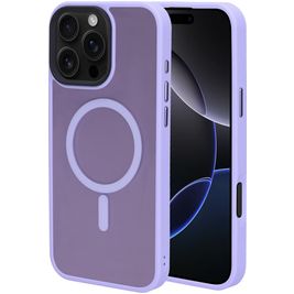 Mobiparts Hardcover iPhone 16 Pro Max MagSafe Hoesje Hardcase Backcover - Satin Lila