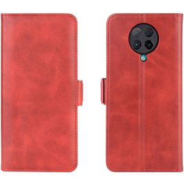 Mobigear Slim Magnet POCO F2 Pro Hoesje Bookcase Portemonnee - Rood