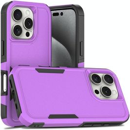 Mobigear Heavy Armor iPhone 16 Pro Hoesje Hardcase Backcover Shockproof - Paars