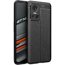 Mobigear Luxury Realme GT Neo 3 Hoesje Flexibel TPU Backcover - Zwart