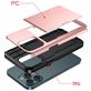 Mobigear Card iPhone 15 Plus Hoesje Hardcase Backcover Shockproof met Pasjeshouder - Grijs