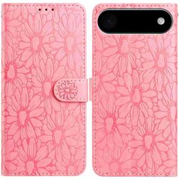 Mobigear Flowers iPhone Air Hoesje Bookcase Portemonnee - Roze