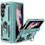 Mobigear Armor Ring Samsung Galaxy Z Fold 5 Hoesje Hardcase Backcover Shockproof met Ringhouder - Groen