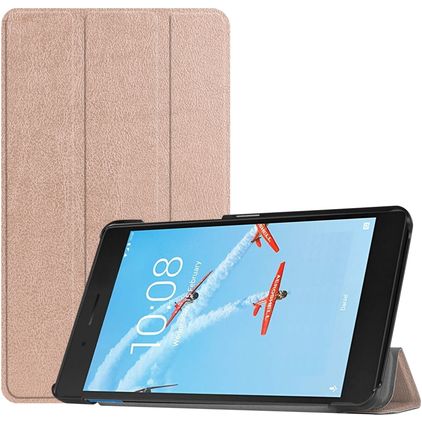Mobigear Tri-Fold Lenovo Tab E7 Hoes Bookcase - Roségoud