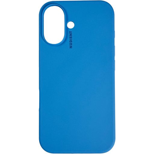 Nudient Base iPhone 16 Plus Siliconen Hoesje Backcover - Vibrant Blue