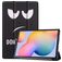 Mobigear Tri-Fold Samsung Galaxy Tab S6 Lite Hoes Bookcase - Do Not Touch