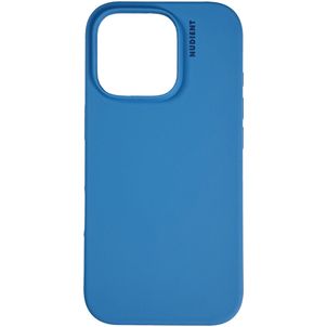 Nudient Base iPhone 16 Pro Siliconen Hoesje Backcover - Vibrant Blue