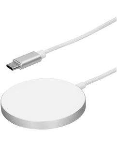 Mobiparts Charge Pad Draadloze oplader MagSafe 1 m 25W - Wit