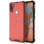 Mobigear Honeycomb Samsung Galaxy A11 Hoesje Hardcase Backcover Shockproof - Rood