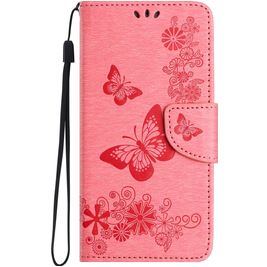 Mobigear Butterfly Samsung Galaxy A35 Hoesje Bookcase Portemonnee - Roze