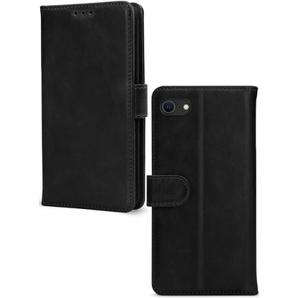Mobilize Wallet iPhone 6s Hoesje Echt Leer Bookcase Portemonnee - Zwart