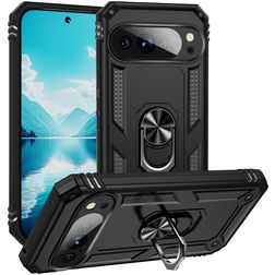 Mobigear Armor Ring Google Pixel 10 Pro XL Hoesje Hardcase Backcover Shockproof met Ringhouder - Zwart