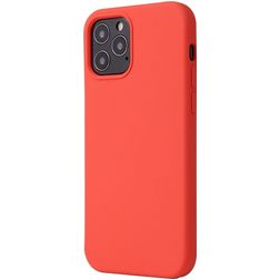 Mobigear Rubber Touch iPhone 12 Mini Siliconen Hoesje Backcover - Coral