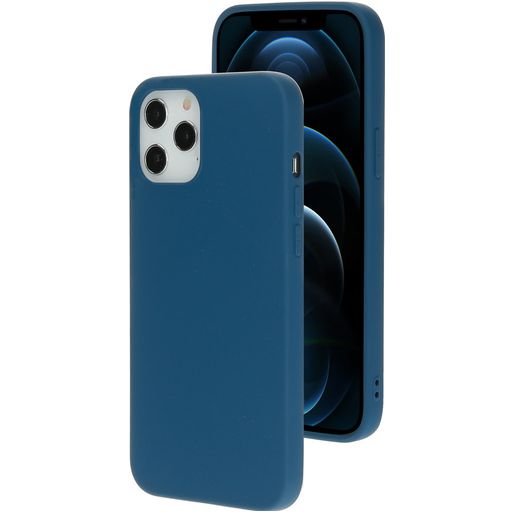 Mobiparts iPhone 12 Pro Max Siliconen Hoesje Backcover - Blueberry Blue