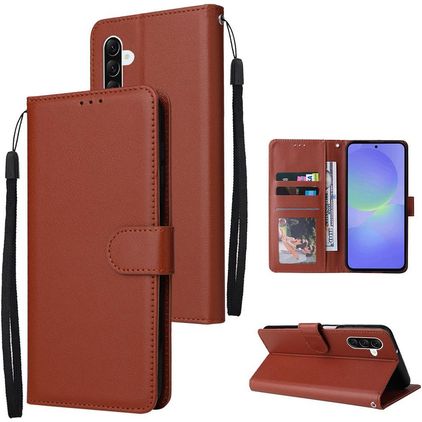 Mobigear Wallet Samsung Galaxy A57 Hoesje Bookcase Portemonnee - Bruin