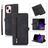 Mobigear Zipper iPhone 14 Plus Hoesje Bookcase Portemonnee - Zwart