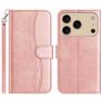 Mobigear S Line iPhone 17 Pro Hoesje Bookcase Portemonnee - Roségoud