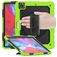 Mobigear SureGrip Xtreme iPad Air 13 Inch (2026) Hoes Hard Kunststof,Siliconen Backcover + Stylus Houder + Schouderband + Standaard - Groen