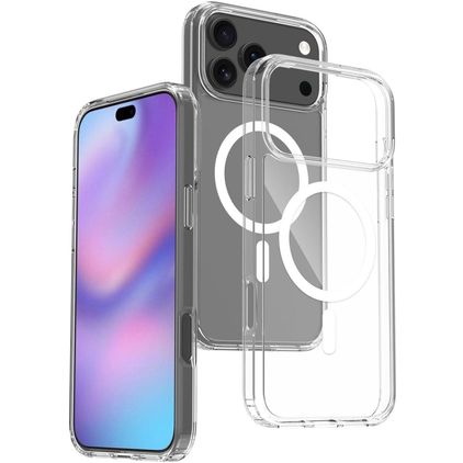 Mobigear Crystal Doorzichtig iPhone 17 Pro Max MagSafe Hoesje Hardcase Backcover - Transparant