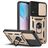 Mobigear Armor Ring Cam Slide Vivo Y33s Hoesje Hardcase Backcover Shockproof met Ringhouder en Camera Slider - Goud