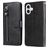 Mobigear Zipper iPhone 17 Hoesje Bookcase Portemonnee - Zwart