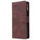 Mobigear Zipper Samsung Galaxy S10 Lite Hoesje Bookcase Portemonnee - Bruin