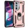 Mobigear Armor Ring Motorola Edge 30 Pro Hoesje Hardcase Backcover Shockproof met Ringhouder - Roségoud