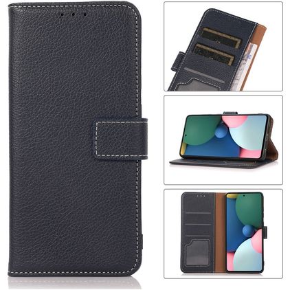 Mobigear Wallet POCO X4 GT Hoesje Bookcase Portemonnee - Donkerblauw