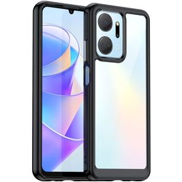 Mobigear Crystal HONOR X7A Hoesje Hardcase Backcover - Zwart