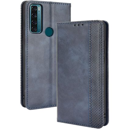 Mobigear Sensation TCL 20 SE Hoesje Bookcase Portemonnee - Blauw