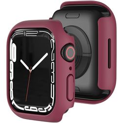 Mobigear Colors Dun Apple Watch - 41 mm Hardcase Hoesje - Bordeaux Rood