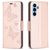 Mobigear Butterfly Samsung Galaxy A54 Hoesje Bookcase Portemonnee - Roségoud