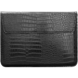 Mobigear Envelope Croco Laptop Sleeve 15 - 16 inch Laptop hoes - Zwart