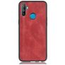 Mobigear Stitch Realme C3 Hoesje Backcover - Rood