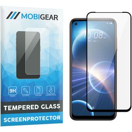 Mobigear Premium HTC Desire 22 Pro Glazen Screenprotector - Case Friendly - Zwart
