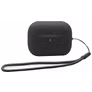 Mobigear Lanyard Apple AirPods Pro 2 Hoesje Flexibel Siliconen - Zwart