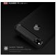 Mobigear Brushed Slim Huawei P8 Lite (2017) Hoesje Flexibel TPU Backcover - Zwart