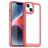 Mobigear Crystal iPhone 15 Hoesje Hardcase Backcover - Transparant / Rood