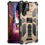 Mobigear Armor Stand Samsung Galaxy S22 Ultra Hoesje Hardcase Backcover Shockproof met Standaard - Goud