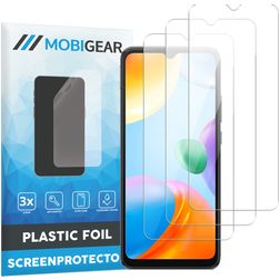 Mobigear Xiaomi Redmi 10C Screenprotector Folie - Case Friendly (3-Pack)